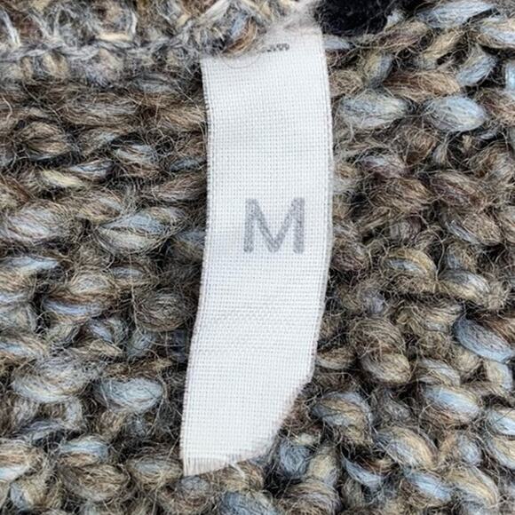 Berretti Made in Italy Blend Knit Cardigan Size M Brown Yellow Gray - Picture 8 of 12